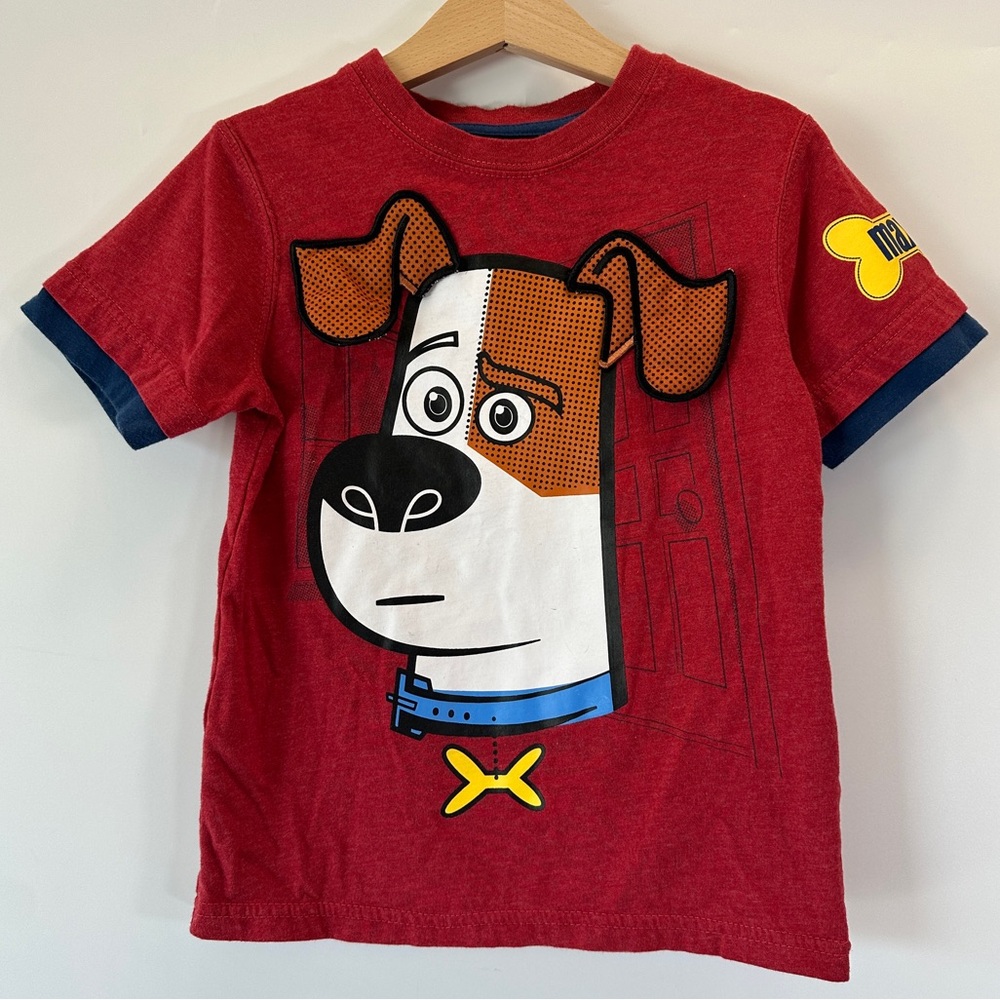 RARE Secret Life of Pets 5T Unisex Kids‎ Max Dog Tee Illumination Entertainment